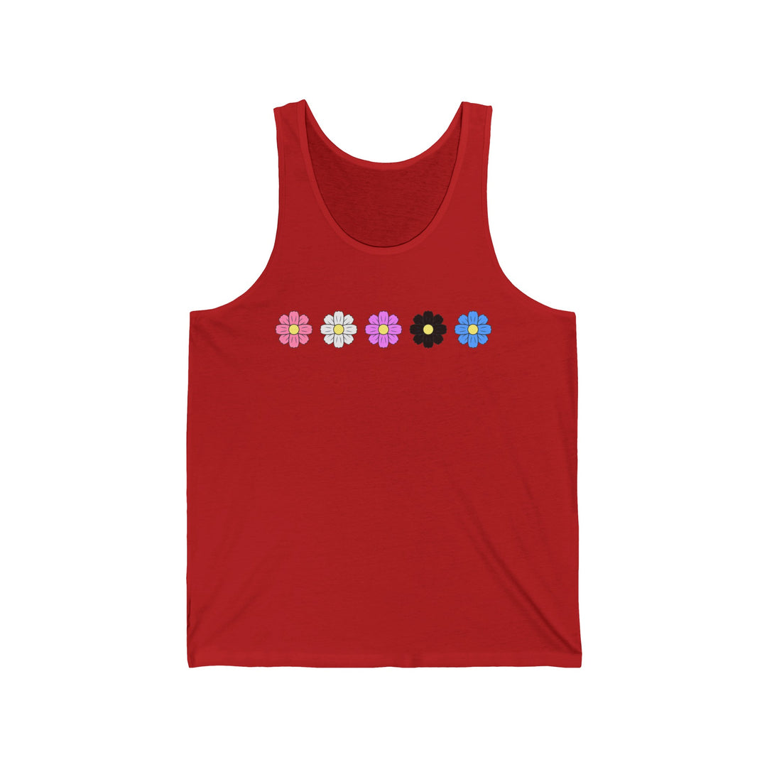 Genderfluid Tank Top - Cosmos Flowers