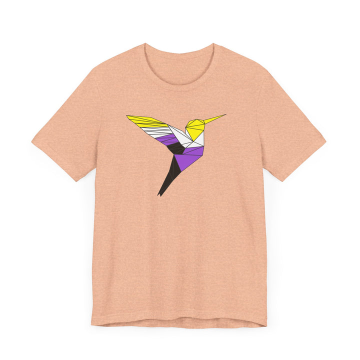 Nonbinary Shirt - Polygon Hummingbird