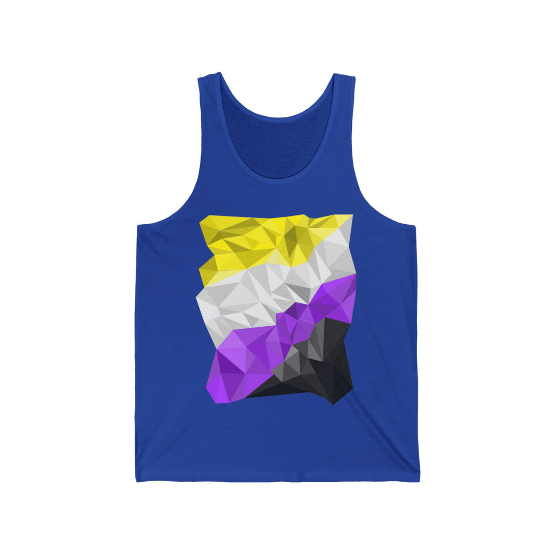 Nonbinary Tank Top - Abstract Enby Flag