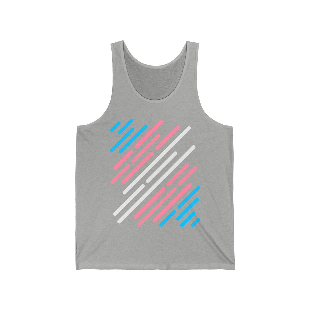 Trans Tank Top - Trans Flag Stripes