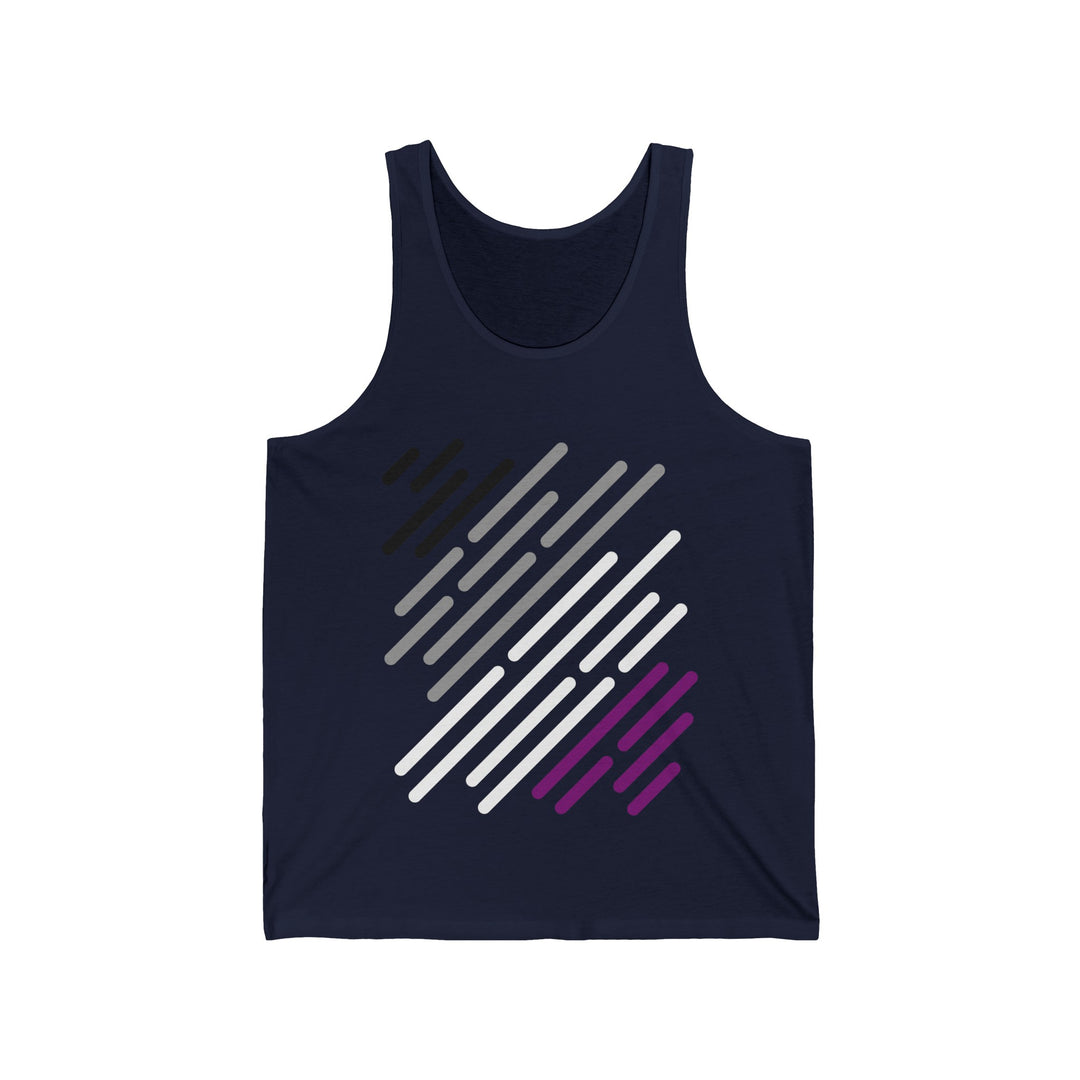 Asexual Tank Top - Ace Flag Stripes