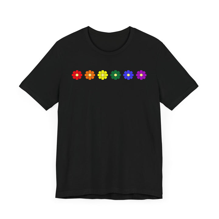 LGBTQ Pride Shirt - Cosmos Flowers