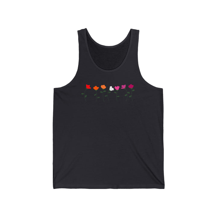 Lesbian Tank Top - Simple Flowers