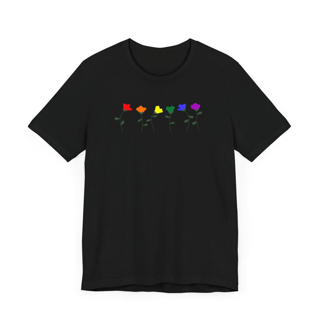 LGBTQ Pride Shirt - Simple Flowers