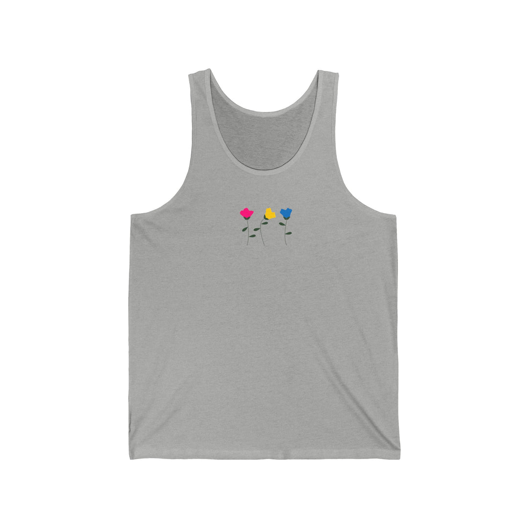 Pansexual Tank Top - Simple Flowers