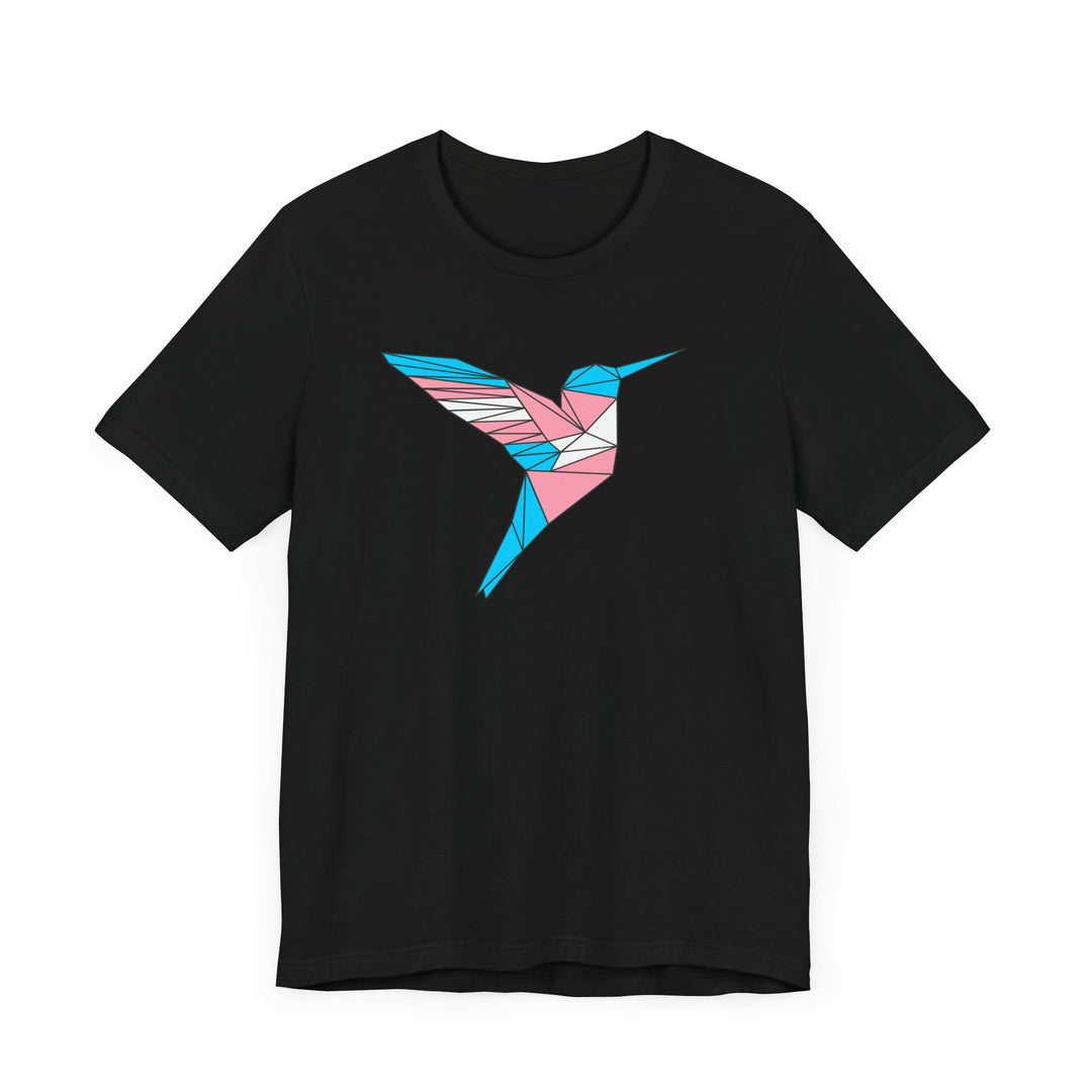 Trans Shirt - Polygon Hummingbird