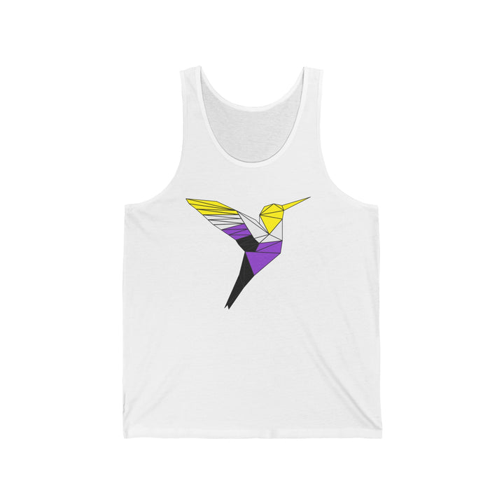 Nonbinary Tank Top - Polygon Hummingbird