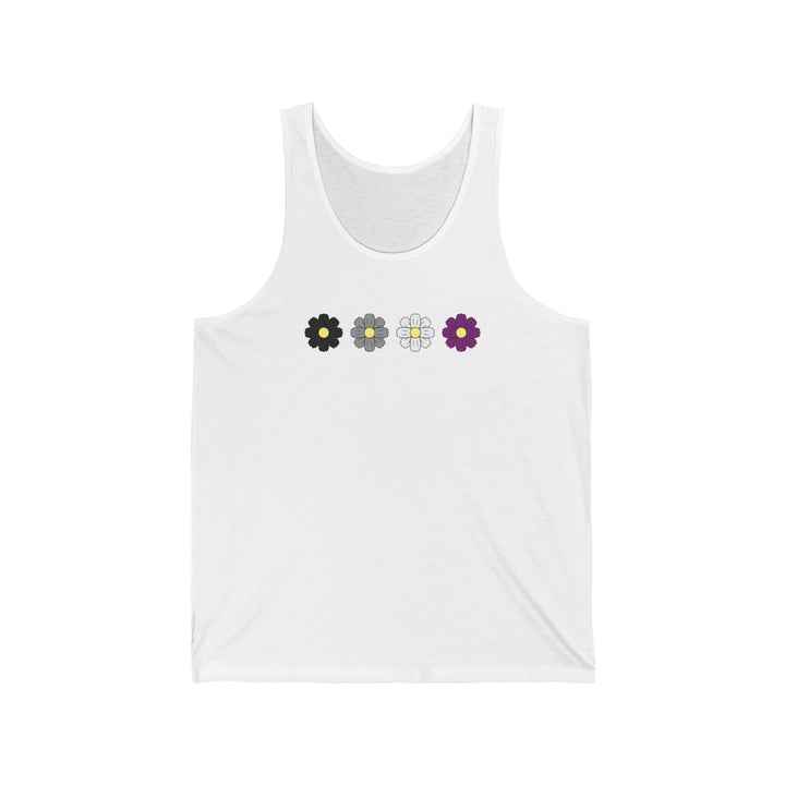Asexual Tank Top - Cosmos Flowers