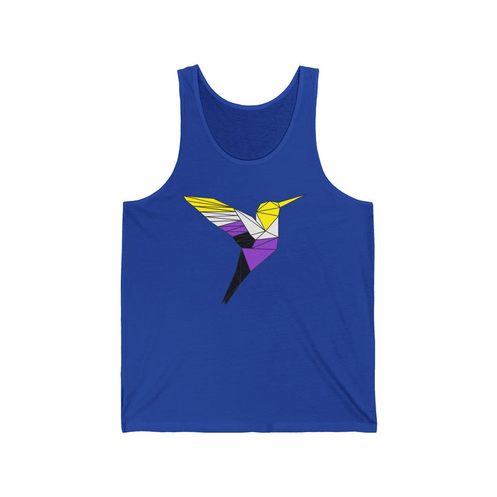 Nonbinary Tank Top - Polygon Hummingbird