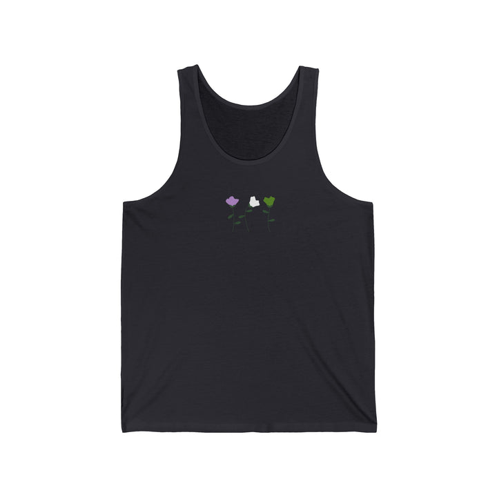 Genderqueer Tank Top - Simple Flowers