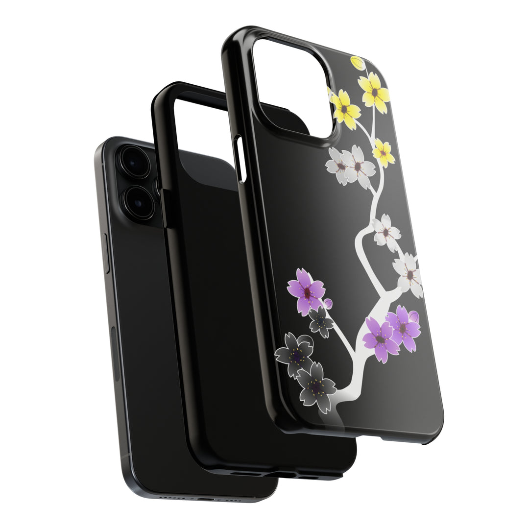 Nonbinary iPhone Case - Dark Sakura