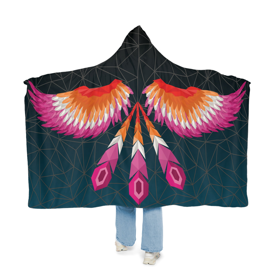 Lesbian Blanket Hooded - Wings