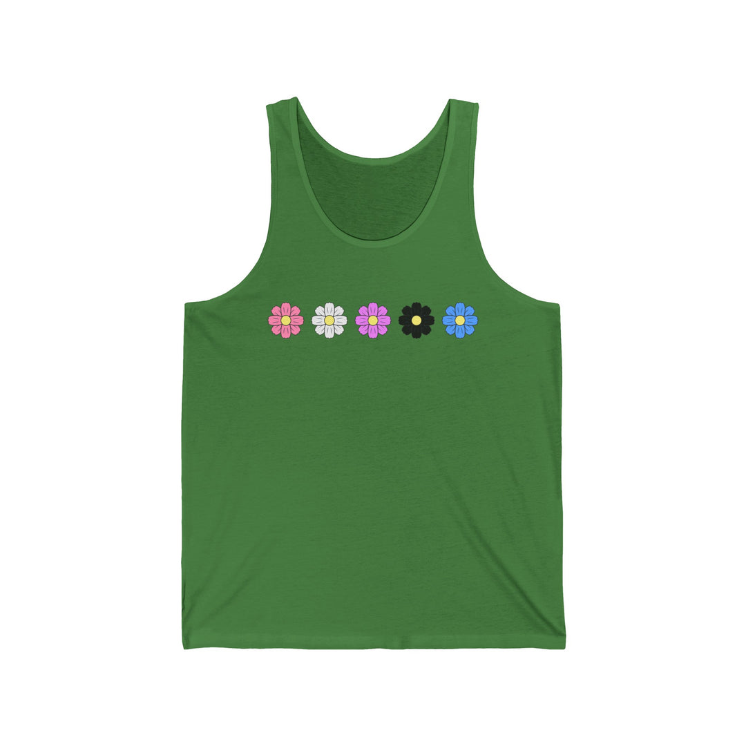 Genderfluid Tank Top - Cosmos Flowers