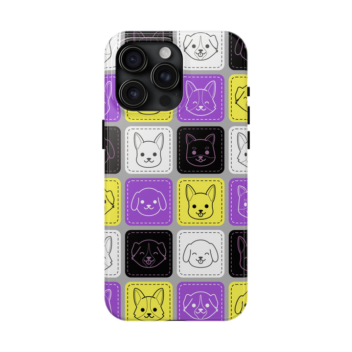 Nonbinary iPhone Case - Kawaii Dogs