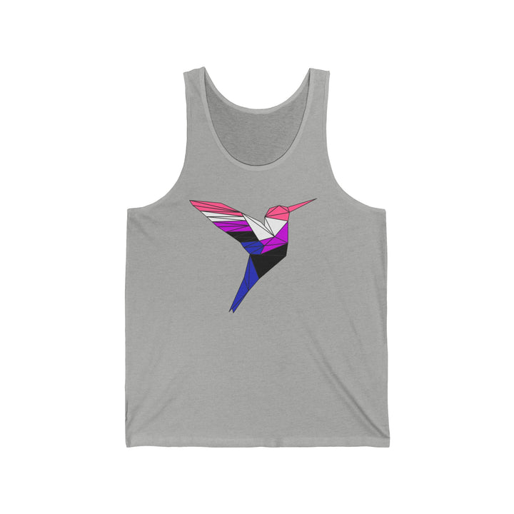 Genderfluid Tank Top - Polygon Hummingbird