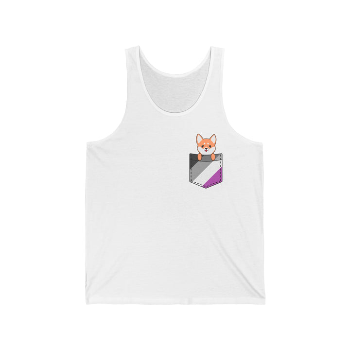 Asexual Tank Top - Dog In Fake Pocket