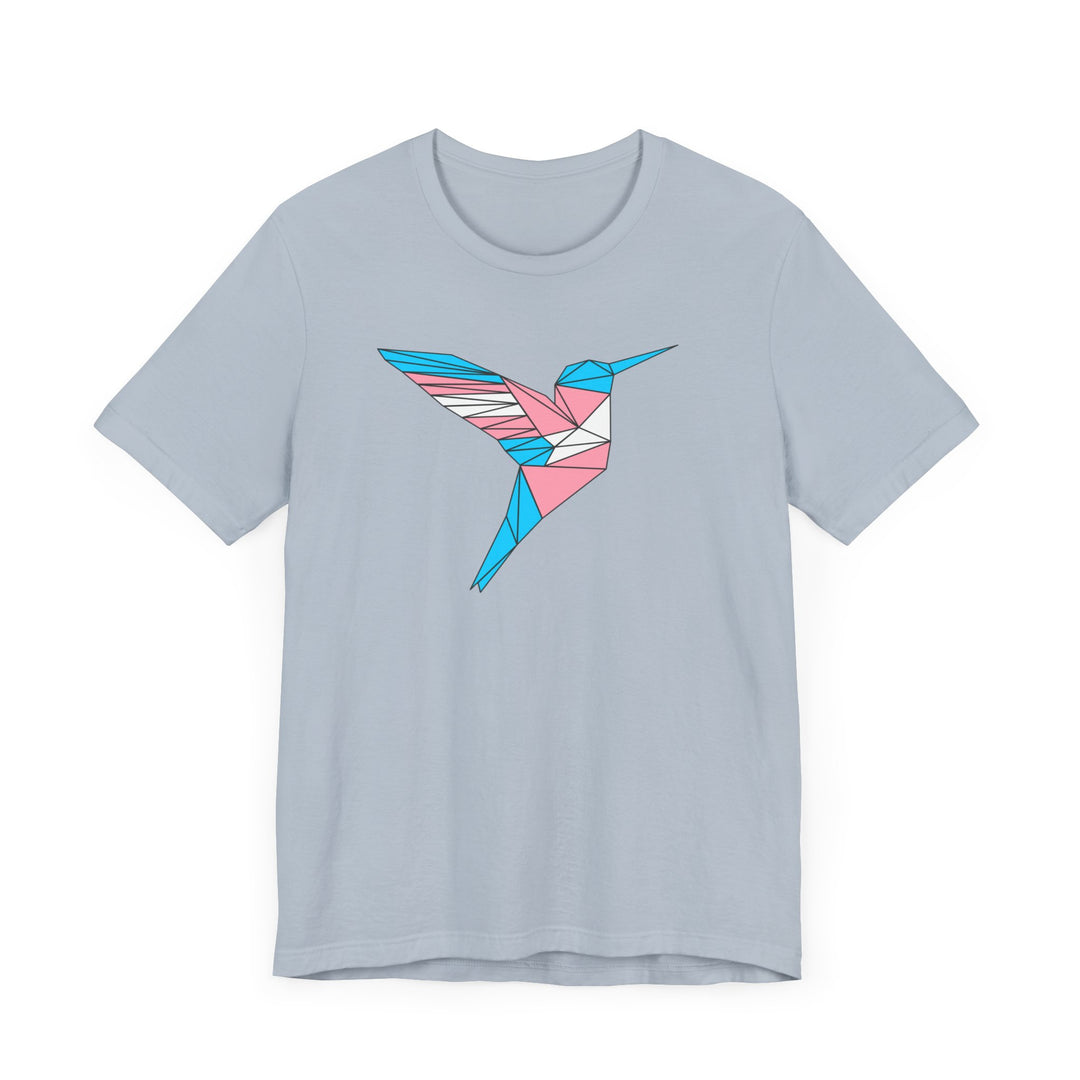 Trans Shirt - Polygon Hummingbird