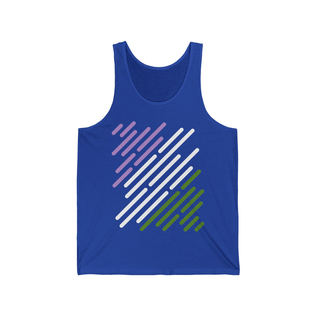 Genderqueer Tank Top - Genderqueer Flag Stripes