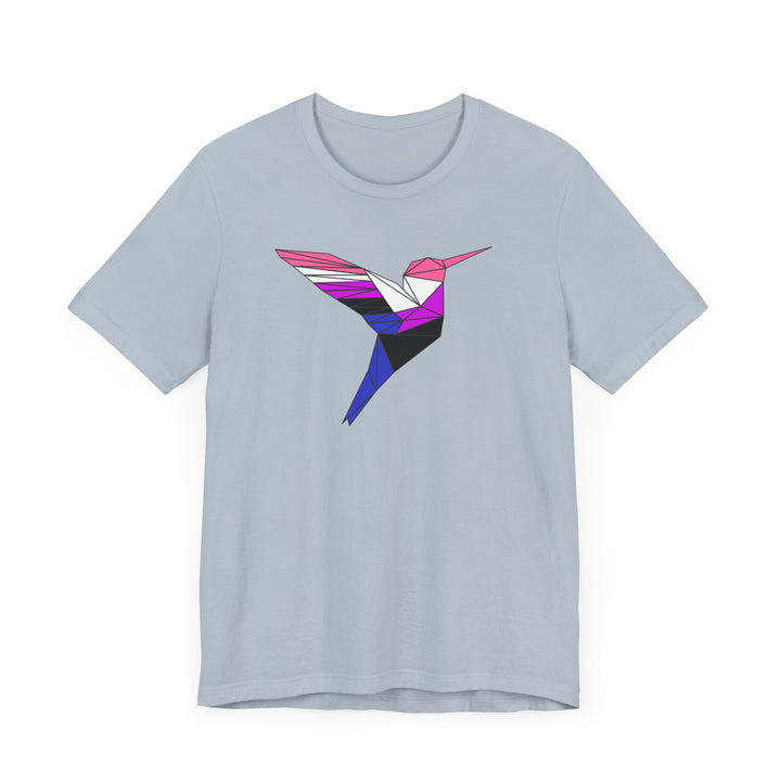 Genderfluid Shirt - Polygon Hummingbird