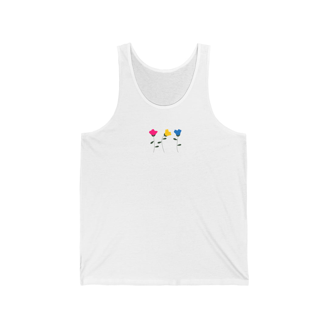 Pansexual Tank Top - Simple Flowers