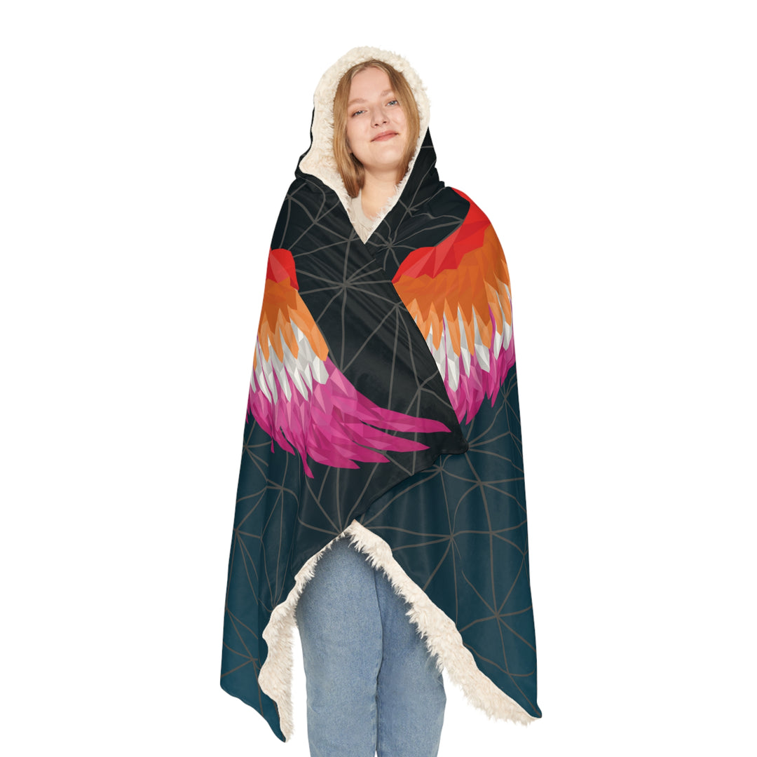 Lesbian Blanket Hooded - Wings