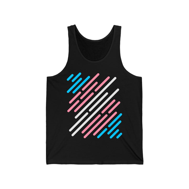 Trans Tank Top - Trans Flag Stripes