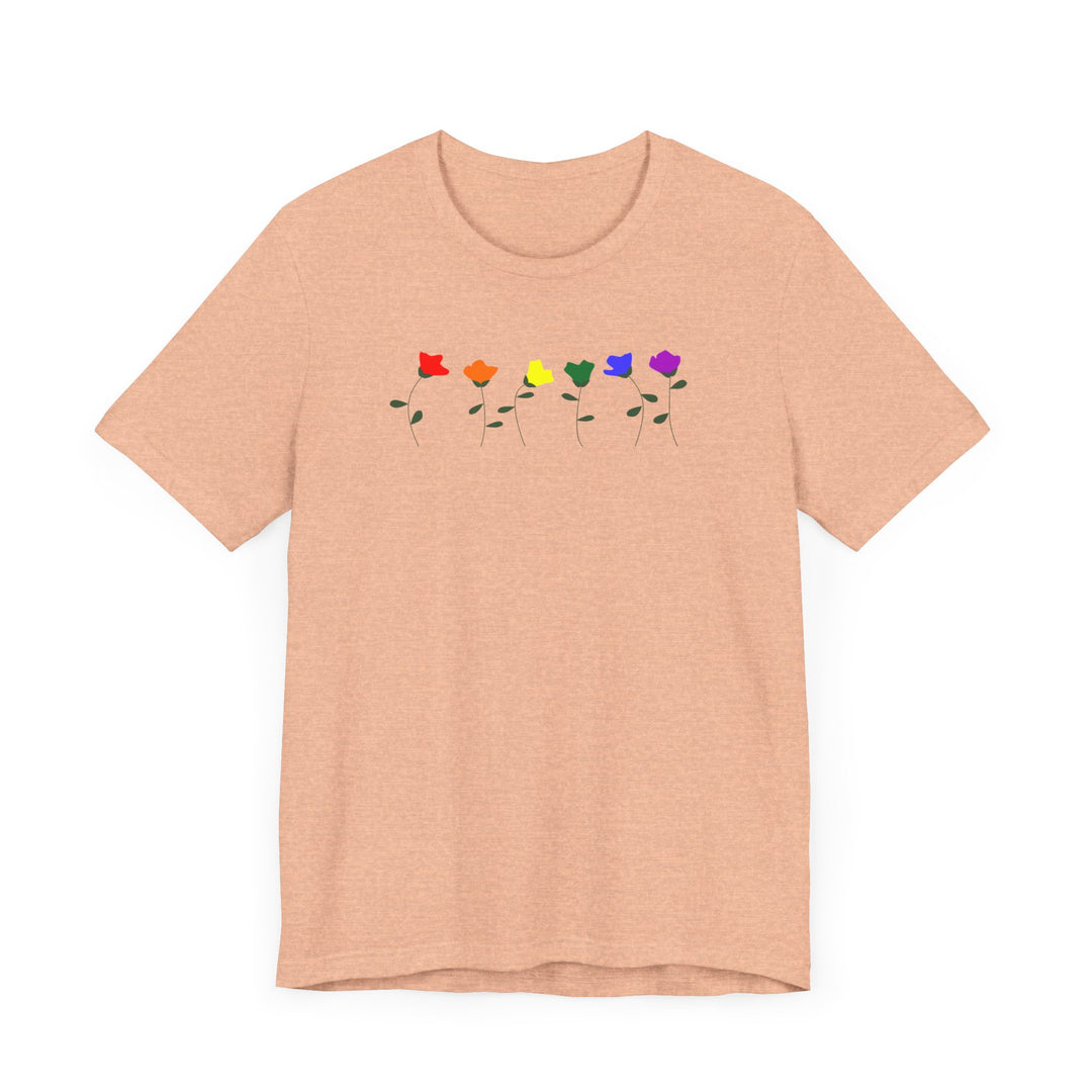 LGBTQ Pride Shirt - Simple Flowers