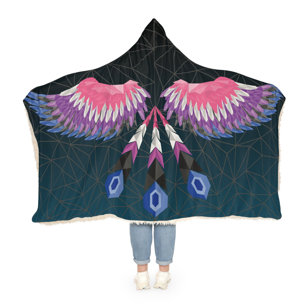 Genderfluid Blanket Hooded - Wings