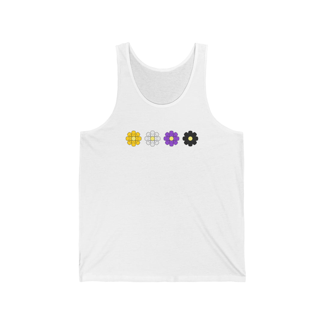 Nonbinary Tank Top - Cosmos Flowers