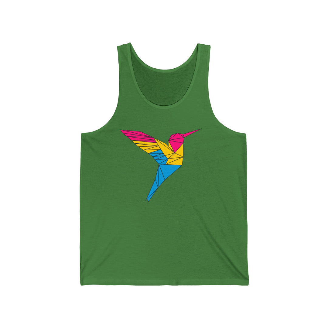 Pansexual Tank Top - Polygon Hummingbird