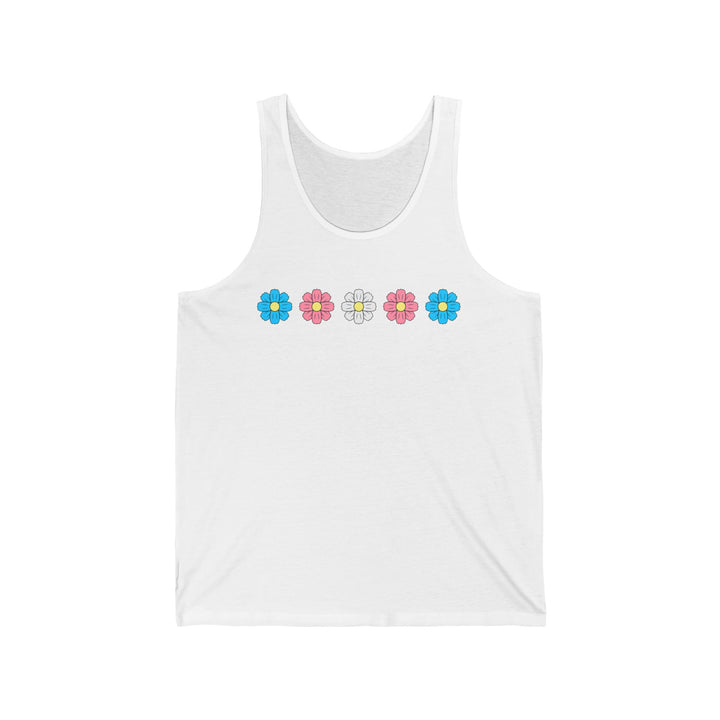 Trans Tank Top - Cosmos Flowers