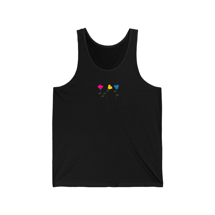 Pansexual Tank Top - Simple Flowers