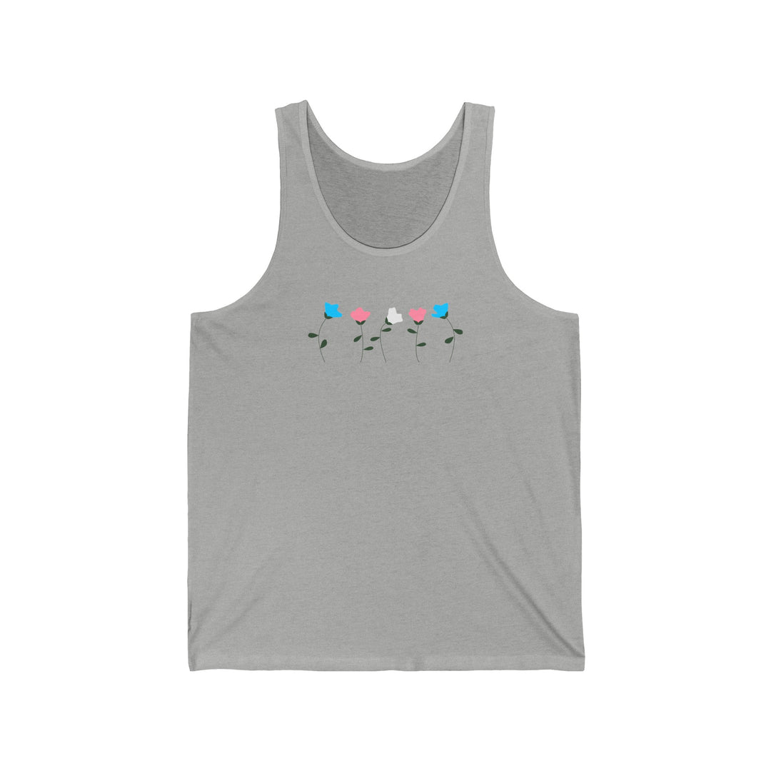 Trans Tank Top - Simple Flowers