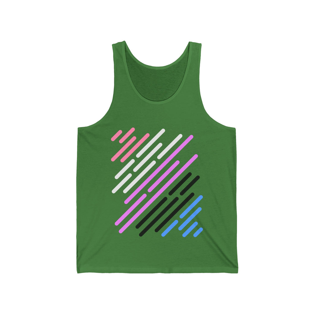 Genderfluid Tank Top - Genderfluid Flag Stripes