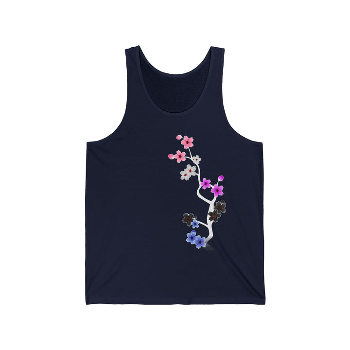 Genderfluid Tank Top - Dark Sakura