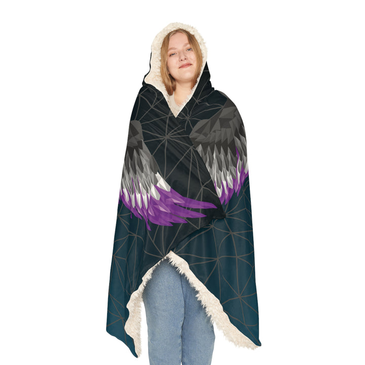 Asexual Blanket Hooded - Wings