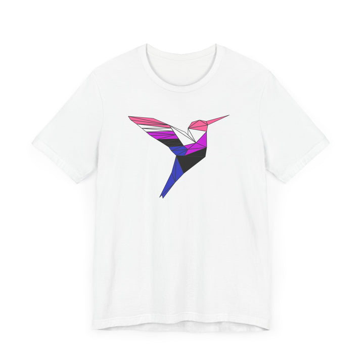 Genderfluid Shirt - Polygon Hummingbird