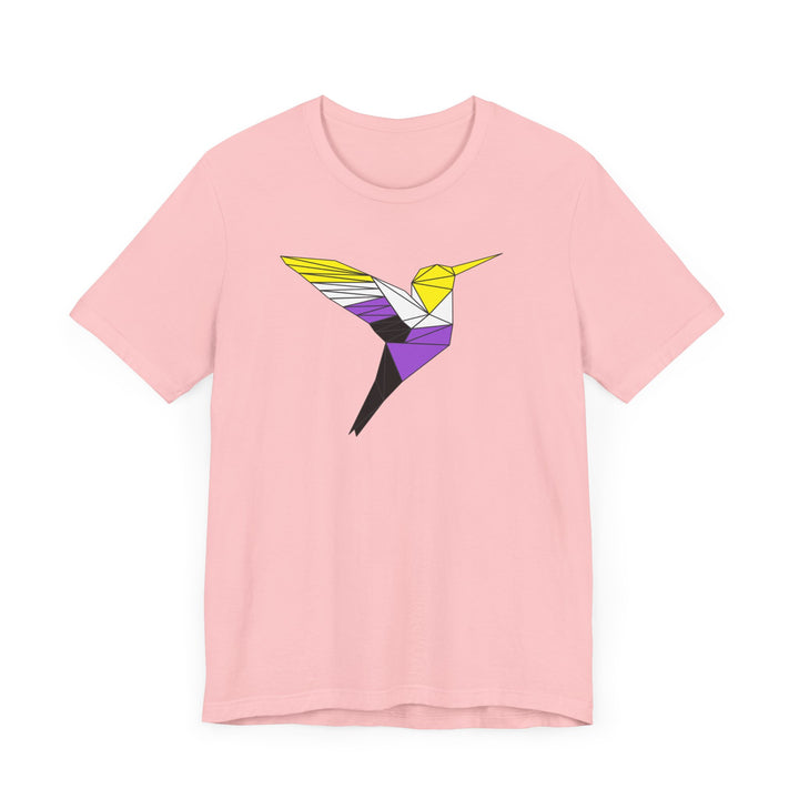 Nonbinary Shirt - Polygon Hummingbird