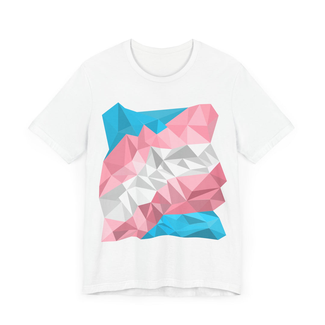 Trans Shirt - Abstract Trans Flag