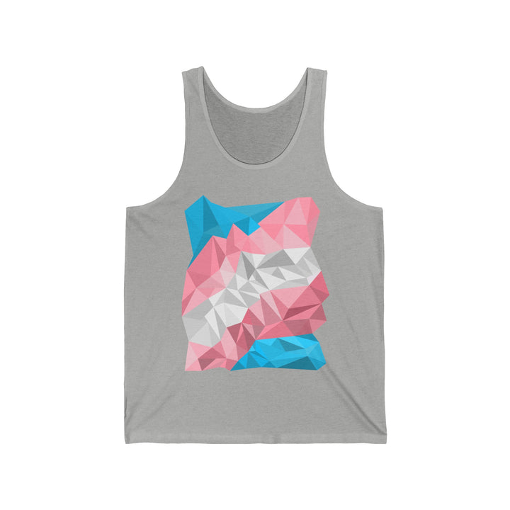 Trans Tank Top - Abstract Trans Flag