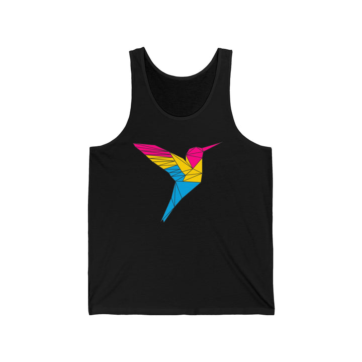 Pansexual Tank Top - Polygon Hummingbird