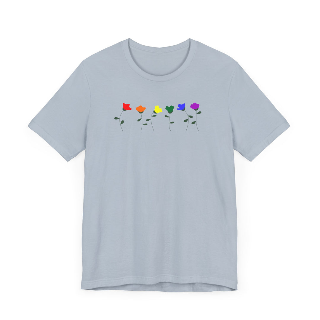 LGBTQ Pride Shirt - Simple Flowers