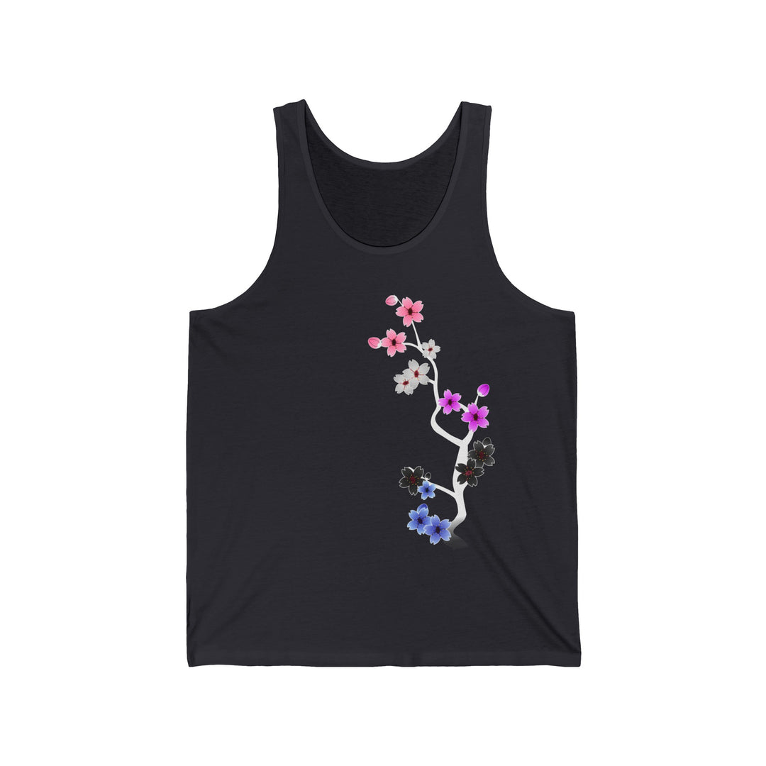 Genderfluid Tank Top - Dark Sakura