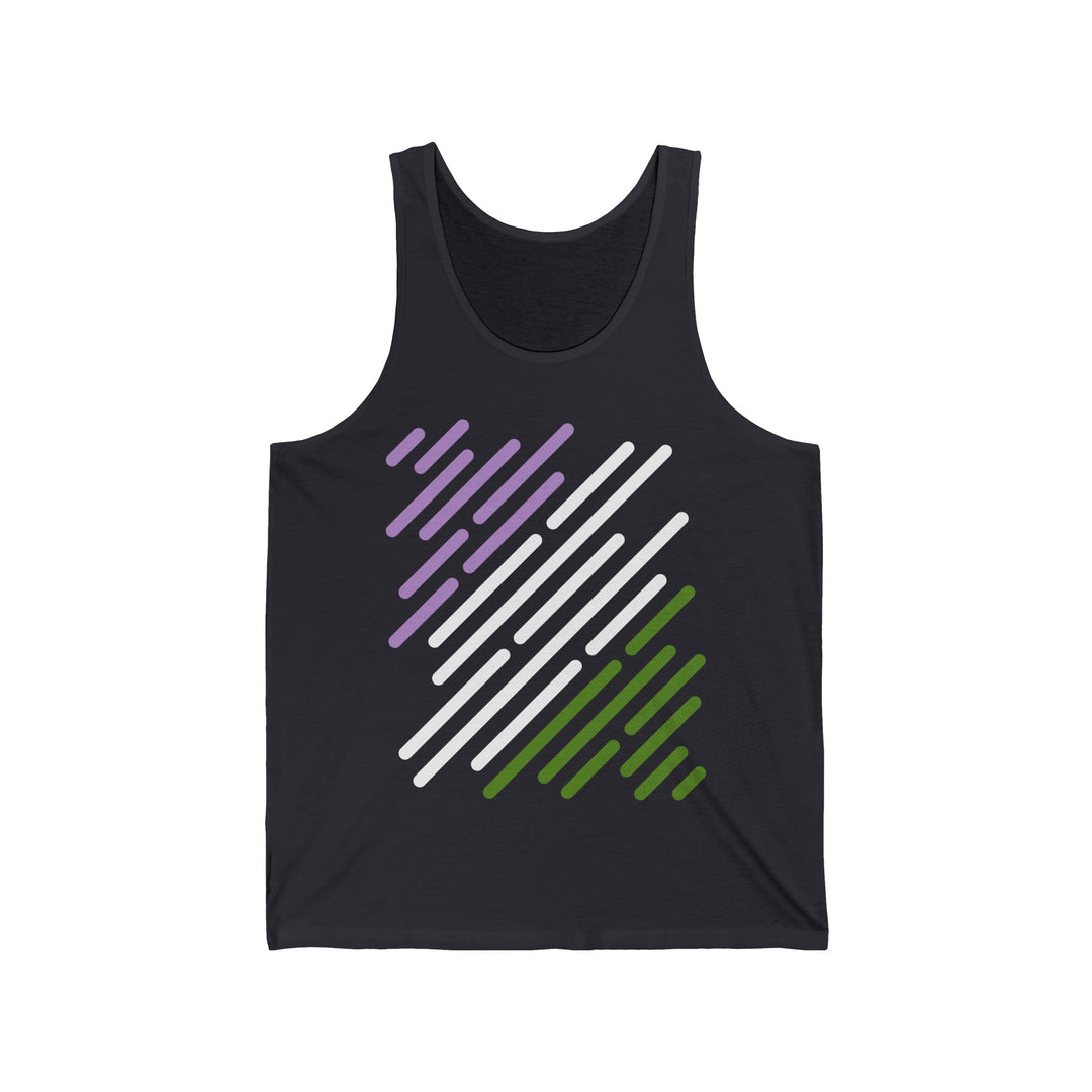 Genderqueer Tank Top - Genderqueer Flag Stripes