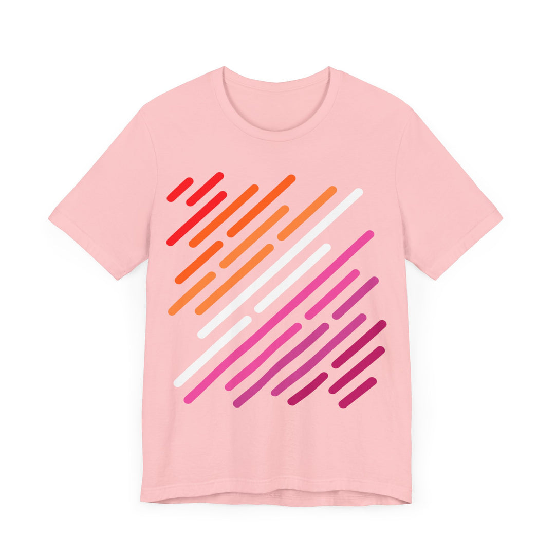 Lesbian Shirt - Lesbian Pride Flag Stripes