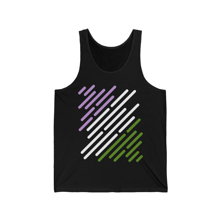 Genderqueer Tank Top - Genderqueer Flag Stripes