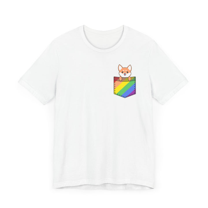 LGBTQ Pride Shirt - Dog In Fake Pocket