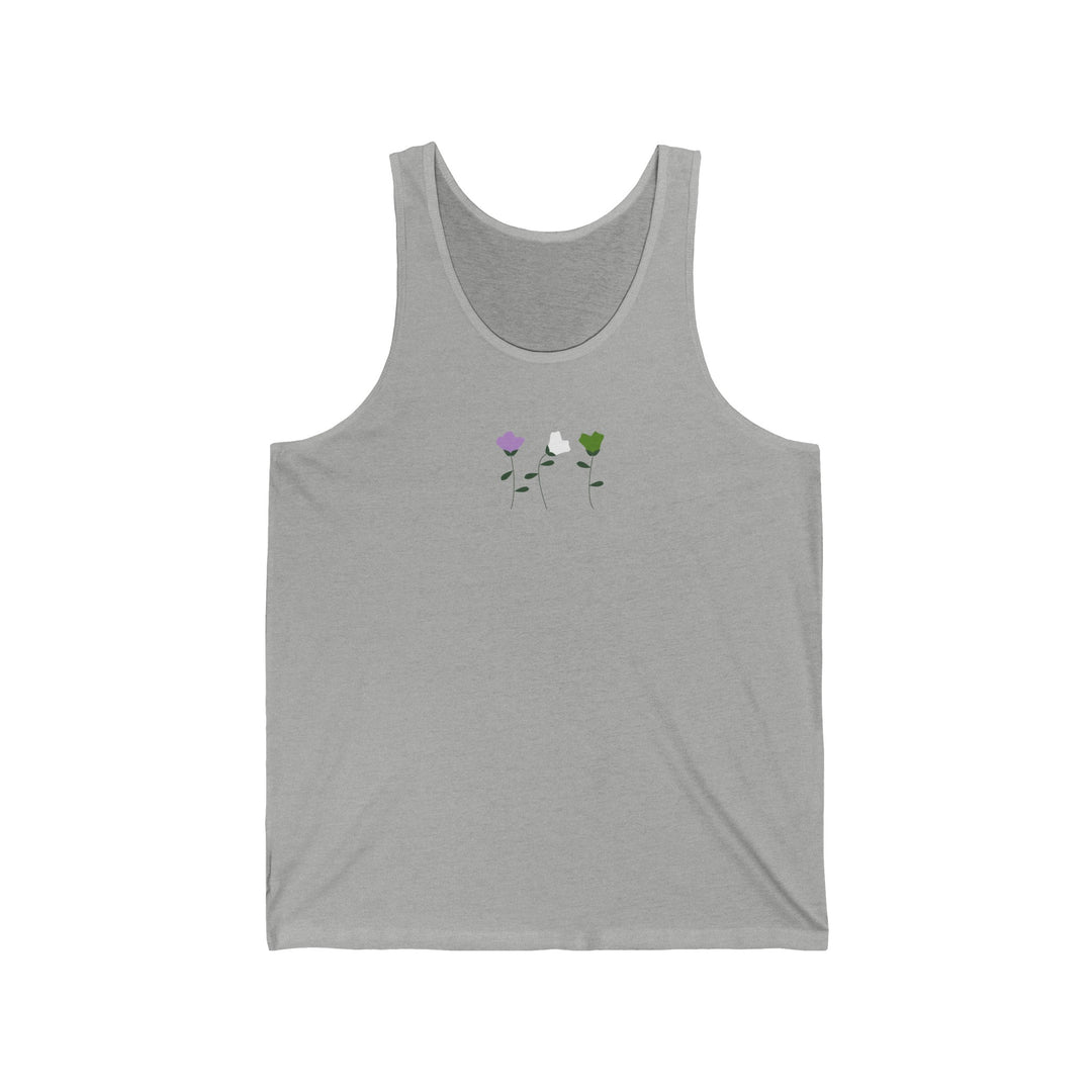 Genderqueer Tank Top - Simple Flowers