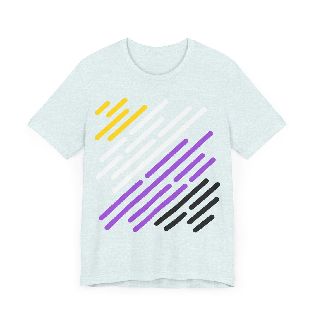 Nonbinary Shirt - Nonbinary Pride Flag Stripes