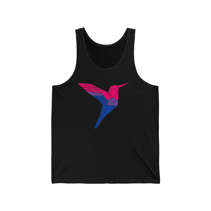 Bisexual Tank Top - Polygon Hummingbird